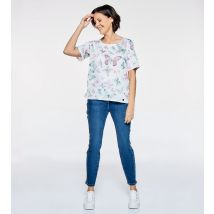 Georg Stiels DONNA Shirt im Allover Schmetterlingsdruck 34/36 multicolour