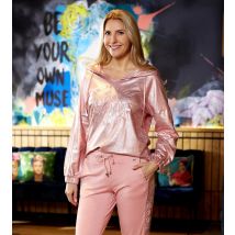 MONACO blue WEEKEND Kapuzenshirt BE HAPPY 46 rosé