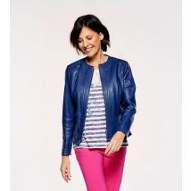 Georg Stiels DONNA Lederjacke in Lammnappa 46 dunkelblau