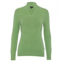 Georg Stiels DONNA Pullover mit Tulpenausschnitt 50/52 grün