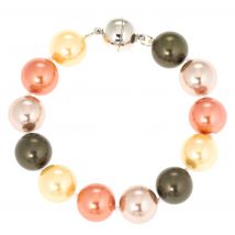 Christian Materne Just Pearls Armband ""Sunny Time"", MK-Perlen ca. 22cm x multicolor