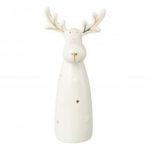 Belles Décorations Keramik Deko Hirsch mit LED, klein
