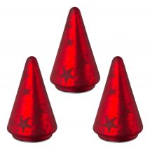 Belles Décorations Glasbaum matt mit Sterndekor x rot