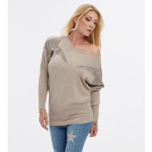 Sarah Kern Strickpullover Star 34/36 sand