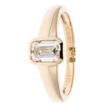 CM Private Diamonds Diamant-Ring, 1,0 ct. Emerald-cut 17 Gelbgold 585