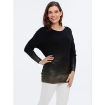 STYLING SECRETS Longpullover ""Sternenstaub"" 38/40 schwarz-gold