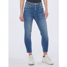 Christian Materne Jeans Perfect Lift mit Ethno Stickerei 42 jeansblau