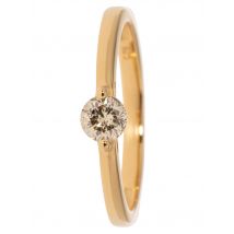 CM Private Diamonds Solitär-Ring, Brillant, ca. 0,33 ct. Si925 vg 21 Silber 925
