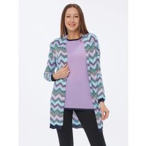 Georg Stiels DONNA Twinset Longcardigan mit Top 42/44 bunt
