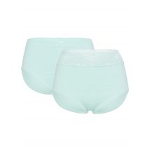 Pure Shape Seamless-Slips im 2er Pack (1x mit Spitze, 1x Uni) L mint