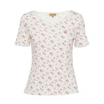 Sarah Kern SILHOUETTE Shirt mit Spitze 34/36 weiß-rosa