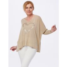 Accessoire Boutique Pullover LOVE Heart one size gold