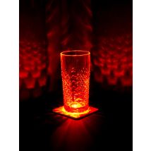 Mein Genuss 4er Set LED-Leuchtuntersetzer x rot