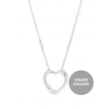 Diamonds forever Herz-Anhänger Brillant 0,02 ct. Silber 925 poliert x Diamant