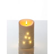Belles Décorations LED Outdoor Echtwachs-Kerze Starlight klein x creme