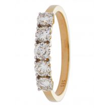 CM Private Diamonds Rivière-Ring, Brillanten, 1,0 ct., Gelbgold 585 18 Gelbgold 585