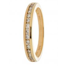 CM Private Diamonds Rivière-Ring, Brillanten, Zertifikat 20 Gelbgold 585