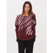 PUNTO & FILO Pullover Lurex 34/36 beere