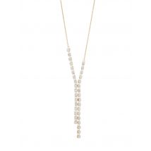 DIAMONDS Y-Collier, LG-Brillanten, SI, G-H, Zert. x Gelbgold 585