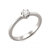 DIAMONDS Brillant-Ring, 0,25 ct., feines Weiß, SI, Gold 585 19 Weißgold 585