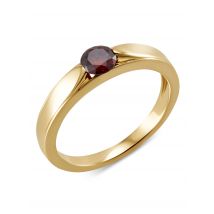 DIAMONDS Solitär-Ring LG-Brillant, rot, 0,50 ct. Zertifikat 17 Gelbgold 585