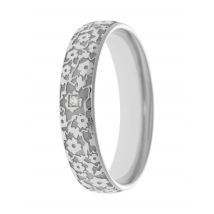 Atelier Kroll Band-Ring, Diamant, Platin 600 20 Diamant