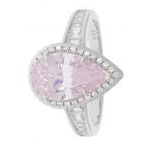 Sarah Kern LUXURY Design-Ring ""Pink Pleasure"" Zirkonia, Silber 925 19 rhodiniert