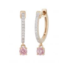 DIAMONDS Klapp-Creolen, LG-Billanten, Gelbgold 585 x Gelbgold 585