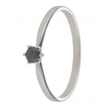 Atelier Kroll Solitär-Ring, schwarzer Diamant, WG 585 18 Diamant