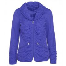 CM Outlet Jacke Satin crushed 46 azurblau