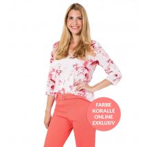 Sarah Kern Outlet Borkencrepe Tunikabluse 50 koralle