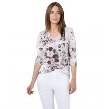 Sarah Kern Outlet Borkencrepe Tunikabluse 42 sand