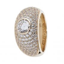 CM Outlet Cocktail-Ring Pure Luxury 20 Silber / vergoldet