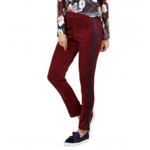 MONACO blue Hose mit seitlichen Kontraststreifen 50 bordeaux