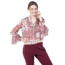 Sarah Kern Outlet Blouson mit Volants 42 beere