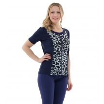 CM Outlet T-Shirt, Druck uni Mix 50 navy