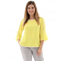 MONACO blue Bluse Macy mit Paspeln 34 gelb