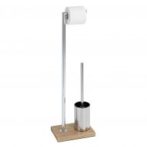 WENKO Stand WC-Garnitur Marla x chrom/braun