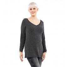 Sarah Kern Outlet Blusenshirt 44 schwarz-blau