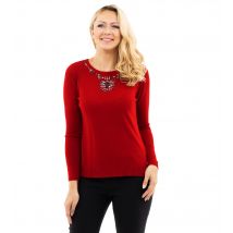 CM Outlet Pullover mit Strass-Steinchen 50/52 chilly