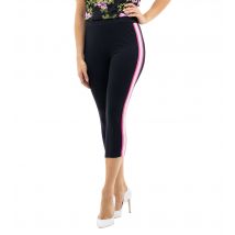 CM Outlet Leggings, Capri, Lurexstreifen 40 schwarz