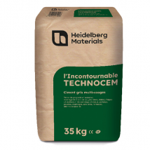 Ciment multi-usages l'Incontournable Technocem - CEMII/C-M 32,5R CENF -