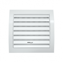Grille ventilation réglable carrée moustiquaire 190 x190 mm Blanc