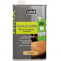 Huile cire Cecil HPX pour plan de travail et meuble - naturel - 1 L