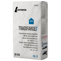 Chaux hydraulique blanche - Tradifarge Plus - sac de 25,0 KG