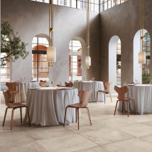 Carrelage intérieur effet pierre en grès cérame - Château - 80,0 CM x 80,0 CM - ép. 9,00 MM - Ivoire