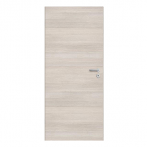 Porte aspect bois à veinage horizontal - Verso Crema - Main droite - 203.6 CM x 83 CM - Crème