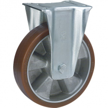 Roue polyuréthane corps alu fixe Ø200mm 700kg : PRODIF-SOMEC W169110