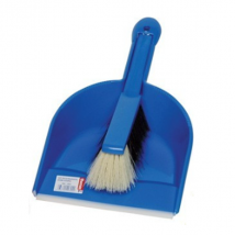 Ensemble pelle et balayette de nettoyage - couleur unie - monture 205 x 350 mm