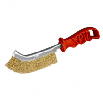 Brosse convexe métallique Spid originale 245 mm Acier laitonné rouge